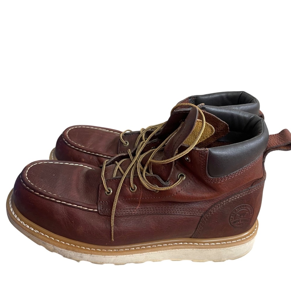 Irish Setter work Ashby red wing Mens Brown Leather Moc Toe Work Boots Size 13